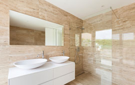 Moderne Duschkabine Berlin mit Glasabtrennung