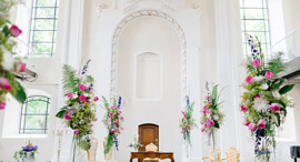 Schlosskirche im Schlossgut Altlandsberg. Hier kann man heiraten